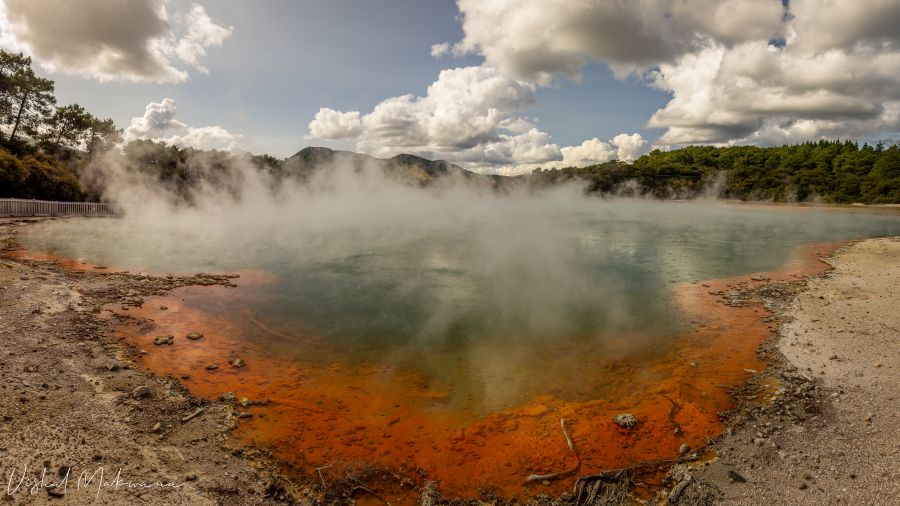 Marvel at technicolour geothermal pools